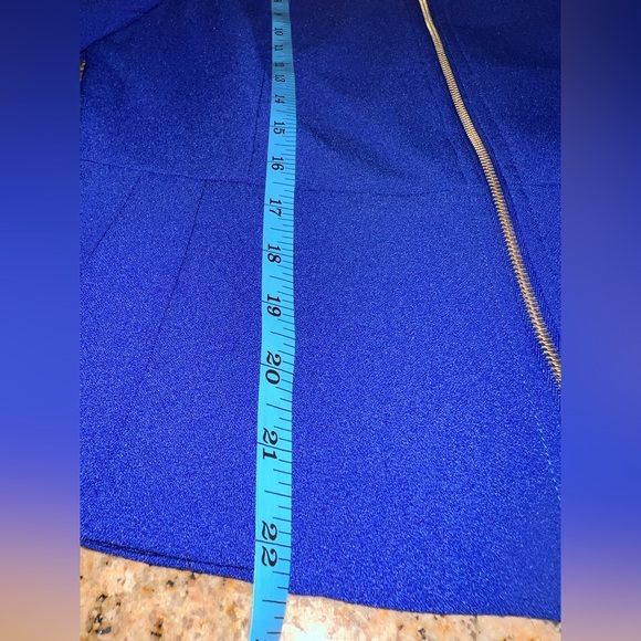 TAHARI ASL Nested Suit, Zip front Jacket and Skirt Size 6 NWT Blue - Picture 14 of 16